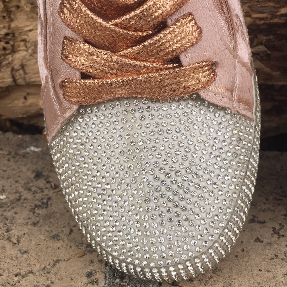 Brand new rhinestone pink sneakers size 7